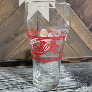 Coca Cola Red Glass Tumbler Christmas